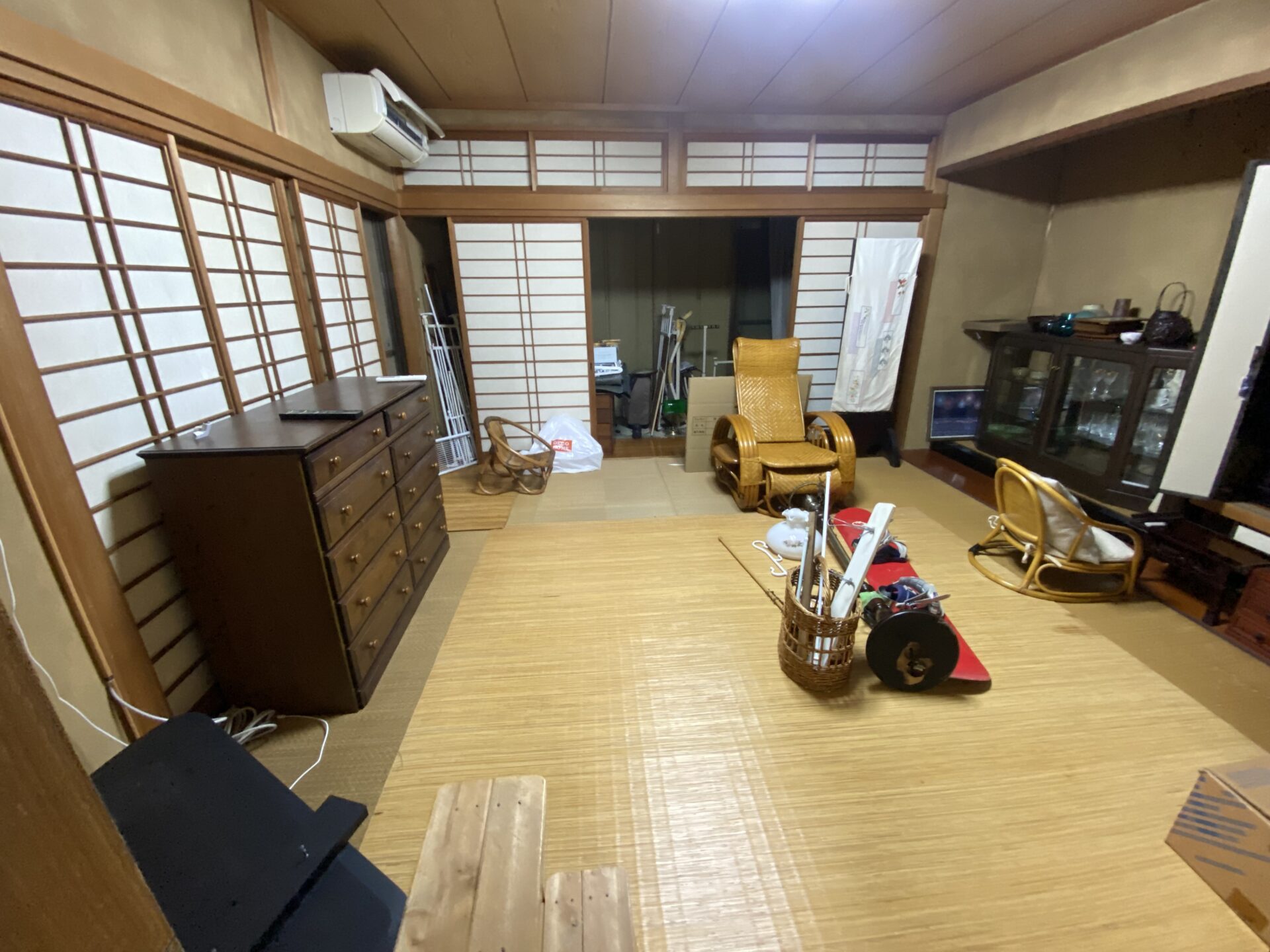 大野城市白木原にて不用品片付け作業前写真