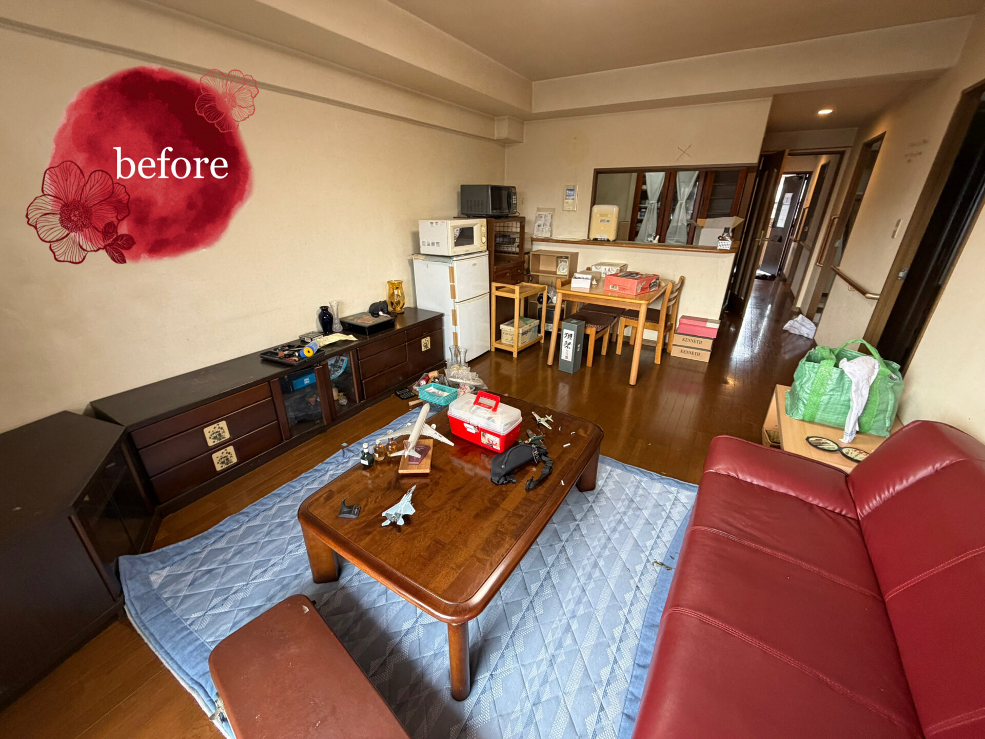 那珂川市中原 にて不用品片付け作業前写真